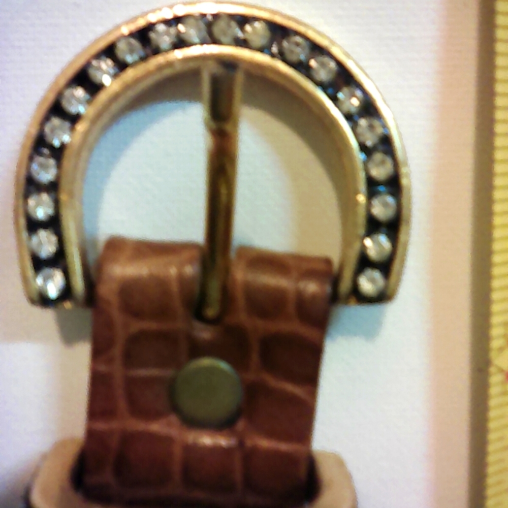 Vintage Beautiful Sand Castle Statement Belt